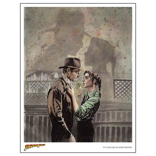 Indiana Jones Raiders of the Lost Ark It Looks Like I'm Your Partner Lithograph Print
